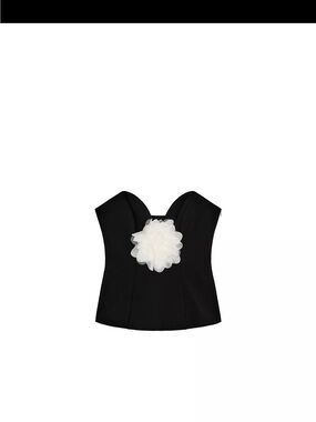 Zara contrast floral bandeau top